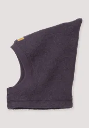 hessnatur Baby Wollfleece Mütze aus Bio-Merinowolle - lila - Größe 41/43
