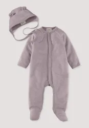 hessnatur Baby Erstlingsausstattung Wollfrottee aus Bio-Merinowolle - rosa - Größe 50/56