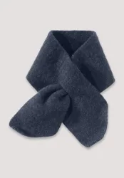 hessnatur Baby Wollfleece Schal aus Bio-Merinowolle - blau Grösse66x9 cm