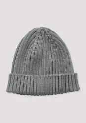 hessnatur Baby Strickmütze aus Bio-Baumwolle - blau - Größe 49/51