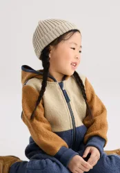 hessnatur Baby Strickmütze aus Bio-Baumwolle - beige - Größe 49/51
