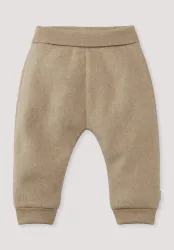 hessnatur Baby Softfleece Hose aus Bio-Baumwolle - beige - Größe 62/68