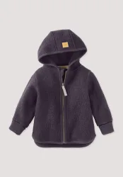 hessnatur Baby Walkjacke aus Bio-Merinowolle - lila - Größe 86/92