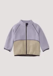 hessnatur Baby Softfleece Jacke aus Bio-Baumwolle - lila - Größe 62/68