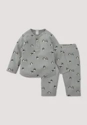 hessnatur Baby Piqué Erstlingsset aus Bio-Baumwolle - blau - Größe 74/80