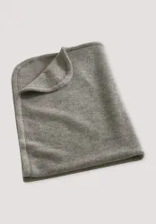 hessnatur Baby Wollfleece Decke aus Bio-Merinowolle - grau Grösse70x100 cm