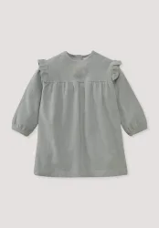 hessnatur Baby Cord Kleid aus Bio-Baumwolle - blau - Größe 74/80