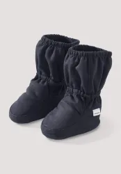 hessnatur Baby Softshell Schuhe aus Bio-Baumwolle - blau - Größe 74/80