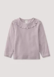 hessnatur Baby Langarmshirt Pointelle aus Bio-Merinowolle - rosa - Größe 98/104