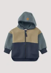 hessnatur Baby Walkjacke aus Bio-Merinowolle - blau - Größe 62/68