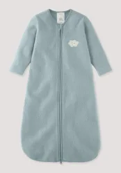 hessnatur Baby Fleece Schlafsack aus Bio-Baumwolle - blau - Größe 90cm
