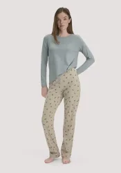hessnatur Damen Schlafhose PURE COTTON aus Bio-Baumwolle - rosa - Größe 34