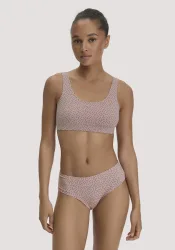 hessnatur Damen Panty Regular Cut im 3er-Pack COTTON FEEL aus Bio-Baumwolle - braun - Größe 42
