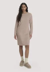 hessnatur Damen Frottee Nachthemd PURE COTTON aus Bio-Baumwolle - rosa - Größe 36