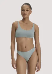 hessnatur Damen Brazil Slip PURE SENSE aus TENCEL Modal - blau - Größe 46