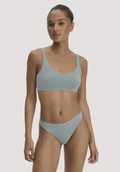 hessnatur Damen Bustier PURE SENSE aus TENCEL? Modal - blau - Größe 46