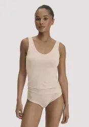 hessnatur Damen V-Neck Tanktop PURE SENSE aus TENCEL? Modal - rosa - Größe 36
