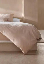 hessnatur Bettwäsche Set SILKY TOUCH aus TENCEL? Lyocell und Bio-Baumwolle - rosa - Größe 135x200 / 80x80 cm