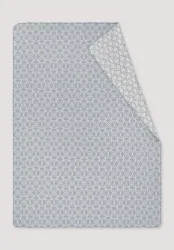 hessnatur Plaid SELKE aus Bio-Baumwolle - grau - Größe 150x200 cm