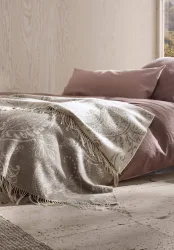 hessnatur Plaid AMARA aus Bio-Lambswool - grau - Größe 130x180 cm