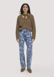 hessnatur Damen Jeans Straight Relaxed aus Bio-Baumwolle mit TENCEL™ Lyocell - blau Grösse31