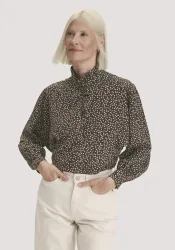 hessnatur Damen Bluse Relaxed aus SaXcell®Lyocell - braun - Größe 42