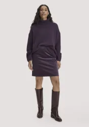 hessnatur Damen Cordrock Mini aus Bio-Baumwolle - lila - Größe 34