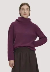 hessnatur Damen Strickpullover Relaxed aus Bio-Baumwolle - rot - Größe L