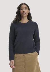 hessnatur Damen Pullover Relaxed aus Bio-Baumwolle - blau - Größe XXL