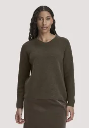 hessnatur Damen Pullover Relaxed aus Bio-Baumwolle - grün - Größe XL