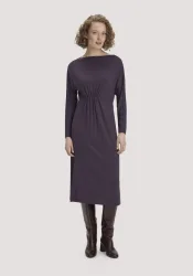 hessnatur Damen Kleid Regular aus TENCEL? Lyocell - lila - Größe 34