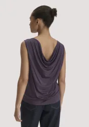 hessnatur Damen Jersey Top Relaxed aus TENCEL? Lyocell - lila - Größe 38
