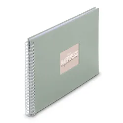 HAMA Spiralalbum Fine Art 36x32cm 9868 salbei 25 Blatt, weiss