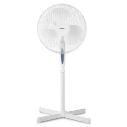 MEDION LIFE E10 SF Standventilator mit Fernbedienung (MD 18795), 3 Geschwindigkeitsstufen, verstellbarer Höhe, Schwenkfunktion, Timer-Funktion