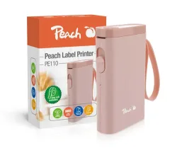 Peach Etikettendrucker | rosa | platzsparend und kabellos | überall Ordnung schaffen | PE110-pi