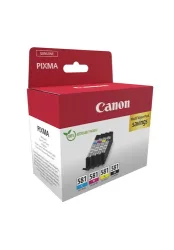 Canon C581 Druckerpatronen (BK, C, M, yellow) - Canon CLI-581, 2103C007 für z.B. Canon Pixma TS 8350, Canon Pixma TS 6351 a, Canon Pixma TR 8550