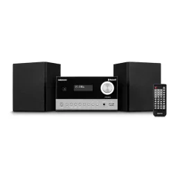 MEDION LIFE E64088 Micro-Audio-System, DAB+/PLL-UKW Radio, je 30 Senderspeicher,  LCD-Display, Musikwiedergabe via Bluetooth® 5.3 oder USB-Stick, CD-Player, 2 x 5 W RMS