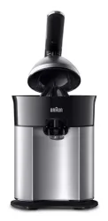 Braun CitrusQuick7 Saftpresse – Entsafter/Saftpresse/Zitruspresse – schwarz / silber