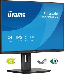 Iiyama ProLite LCD-Monitor EEK C (A - G) 61.2 cm (24.1 Zoll) 1920 x 1200 Pixel 16:10 4 ms IPS LCD