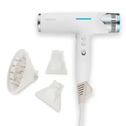 MEDION LIFE HD2 Haartrockner mit Ionen-Technologie weiß, 1.500 Watt, Selbstreinigungsfunktion, Vielseitige Aufsätze: Stylingdüsen und Diffusor, 3 Temperatur- und 3 Luftstromstufen