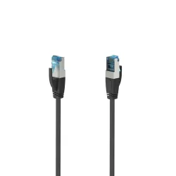 Hama -  Kabelnetzwerk CAT6a S/FTP 0,5 m Schwarz, 0.5M