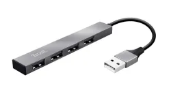 Trust, Trust Halyx Aluminium 4-Port Mini USB Hub - Hub