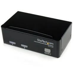 STARTECH.COM - StarTech.com 2 Port VGA USB KVM Switch - VGA KVM Umschalter inkl. Kabel, Schwarz