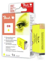 Peach C8 Y Druckerpatrone XL ye ersetzt Canon CLI-8Y, 0623B001, 0623B026 für z.B. Canon Pixma IP 5200, Canon Pixma IP 3300, Canon Pixma IP 3500