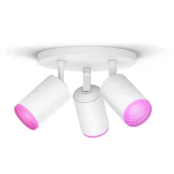 Philips Hue White & Col, Amb, Fugato Spot 3 flg, weiss 3 x 350lm – Deckenlampe/Wandlampe