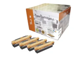 Peach HP 504 X 4 Toner (bk, c/m/y) ersetzt HP No. 504X, CE250X, CE251A, CE252, CE253 für z.B. HP Color LaserJet CM 3500, HP Color LaserJet CP 3520