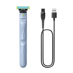 Philips Bodycare OneBlade 1st Shave QP1324/20 Nassrasierer Himmelblau