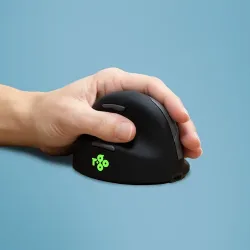 R-GO Tools - R-Go Tools R-Go HE Mouse, Ergonomische Maus, Mittel (Handlänge 165-185mm), linkshändig, drahtlose, Multicolor