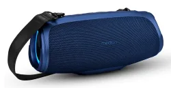 MEDION LIFE P61746 Tragbarer Bluetooth® Lautsprecher M blau, Dual Illuminated (RGB-Lichteffekte), Bluetooth® 5.3, integrierter Akku mit bis zu 45 Stunden Laufzeit, robustes & mobiles Design, 2 x 15 W RMS