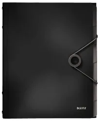 LEITZ Ordnungsmappe Solid PP A4 45691095 schwarz 6 F&auml;cher